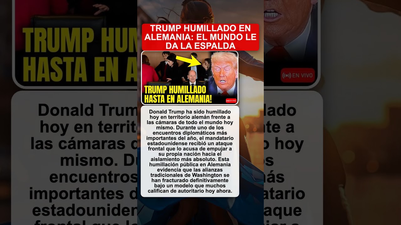 Humillación Internacional: Líderes europeos desafían a Donald Trump hoy