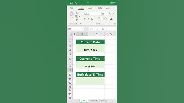 Insert Current Date and Time in Excel | Shortcut Keys #shortvideos #excelremix #exceltutorial