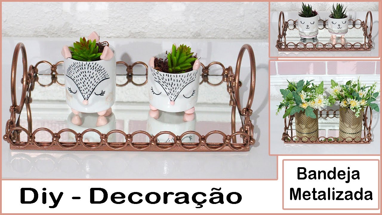 Bandeja Espelhada Estilo Metalizada - DIY - (VEDA 2020)