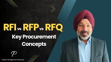 PMP Essentials: Understanding RFI, RFP, and RFQ in Project Procurement