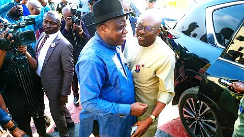 Fubara Engages Unlikely Allies To Solidify Position As Rivers Governor, Visits Gov Diri In Bayelsa