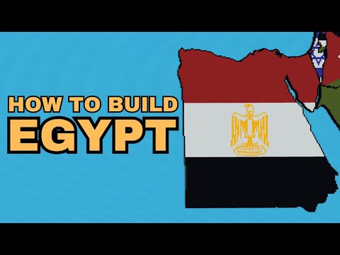 Egypt - World Flag Map Tutorial [Part 59] [Minecraft]
