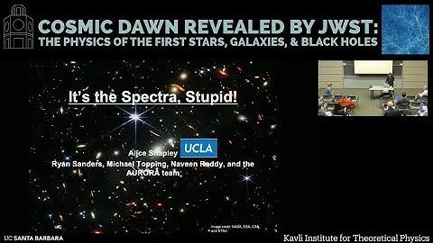 A New Era for Emission-line Probes of Star-forming Galaxies back to Cosmic... ▸ Alice Shapley (UCLA)