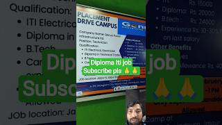 ITI || Diploma || BTech New Vacancy Update #itibharti #btech #sarkarunaukari #trendingjobs #yt