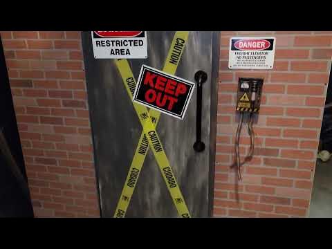 Custom Haunted Freight Elevator for Halloween Home Haunt - DIY - YouTube