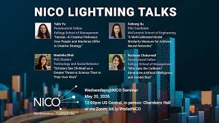 Wed@NICO - 5/20 - Lightning Talks