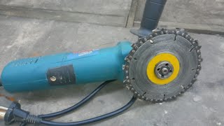 Homemade Wood Cutter from an Angle Grinder