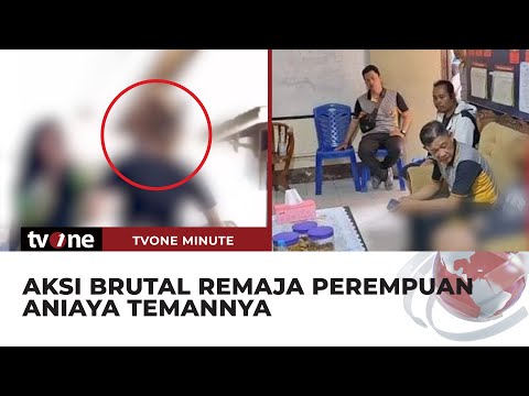 VIRAL! Gadis Remaja Pukul dan Tendang Temannya Secara Brutal | tvOne Minute