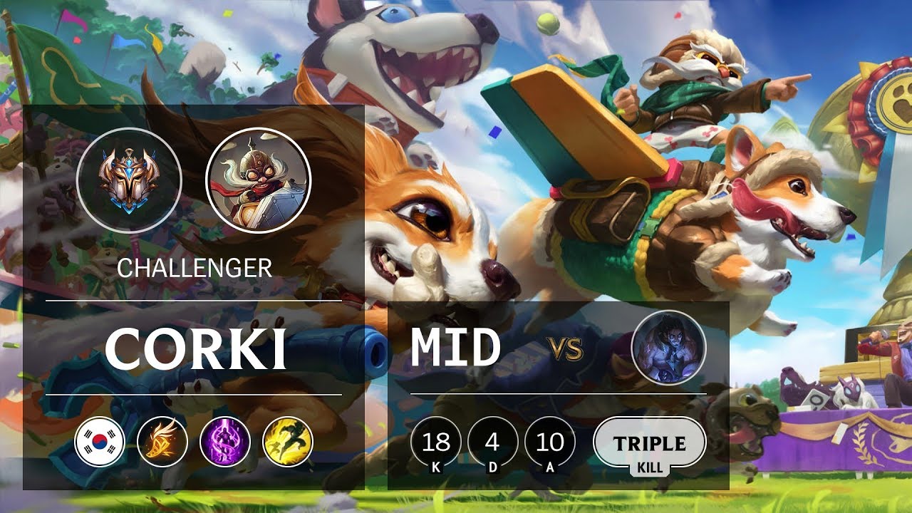 Corki Mid vs Sylas - KR Challenger Patch 9.15