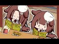Okayu had tea with Korone and Korone's mommy.【Animated Hololive/Eng sub】【Okayu/Korone】