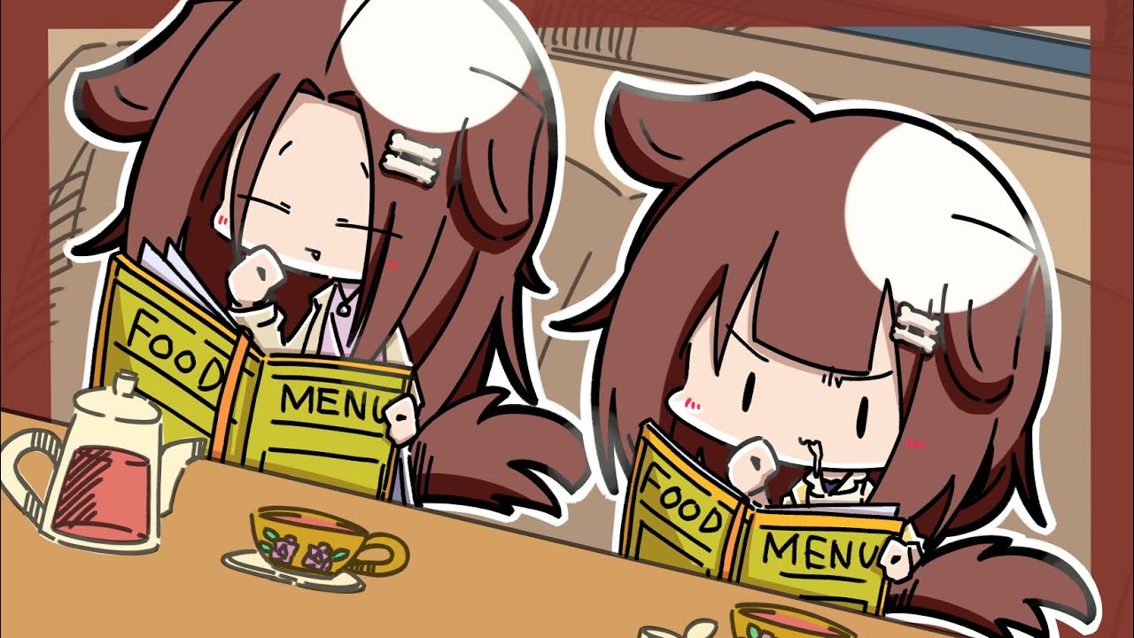 Okayu had tea with Korone and Korone's mommy.【Animated Hololive/Eng sub】【Okayu/Korone】