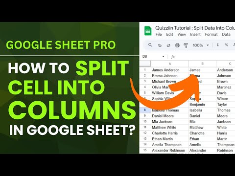 How to SPLIT cell into columns in Google Sheet?