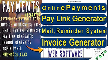 PayUmoney payment gateway integrator with GST invoice, pay link generator, and email system in PHP