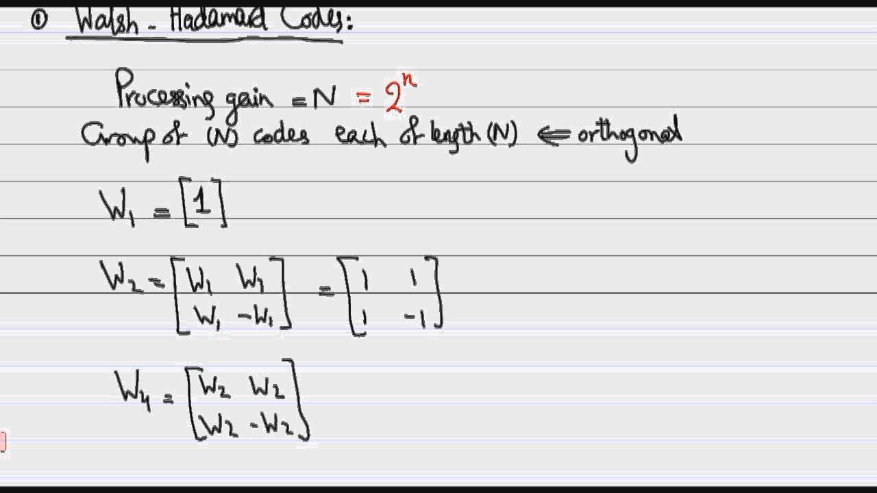 Advanced Communications - Section 5 [Spread Spectrum : SS Codes Properties]