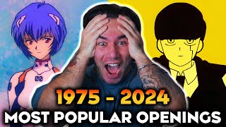 The Most Popular Anime Opening of Each Year (19752024)  REACTION