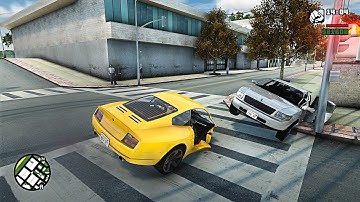 GTA SA Realistic Vehicle Deformation - Crash Testing Ep.49