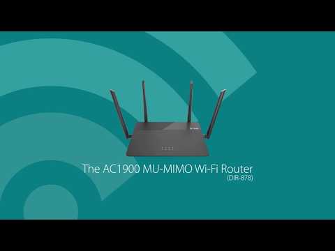 D-Link's AC1900 MU-MIMO Wi-Fi Router (DIR-878) delivers premium performance for users who demand faster Wi-Fi speeds for HD streaming and gaming on multiple devices.