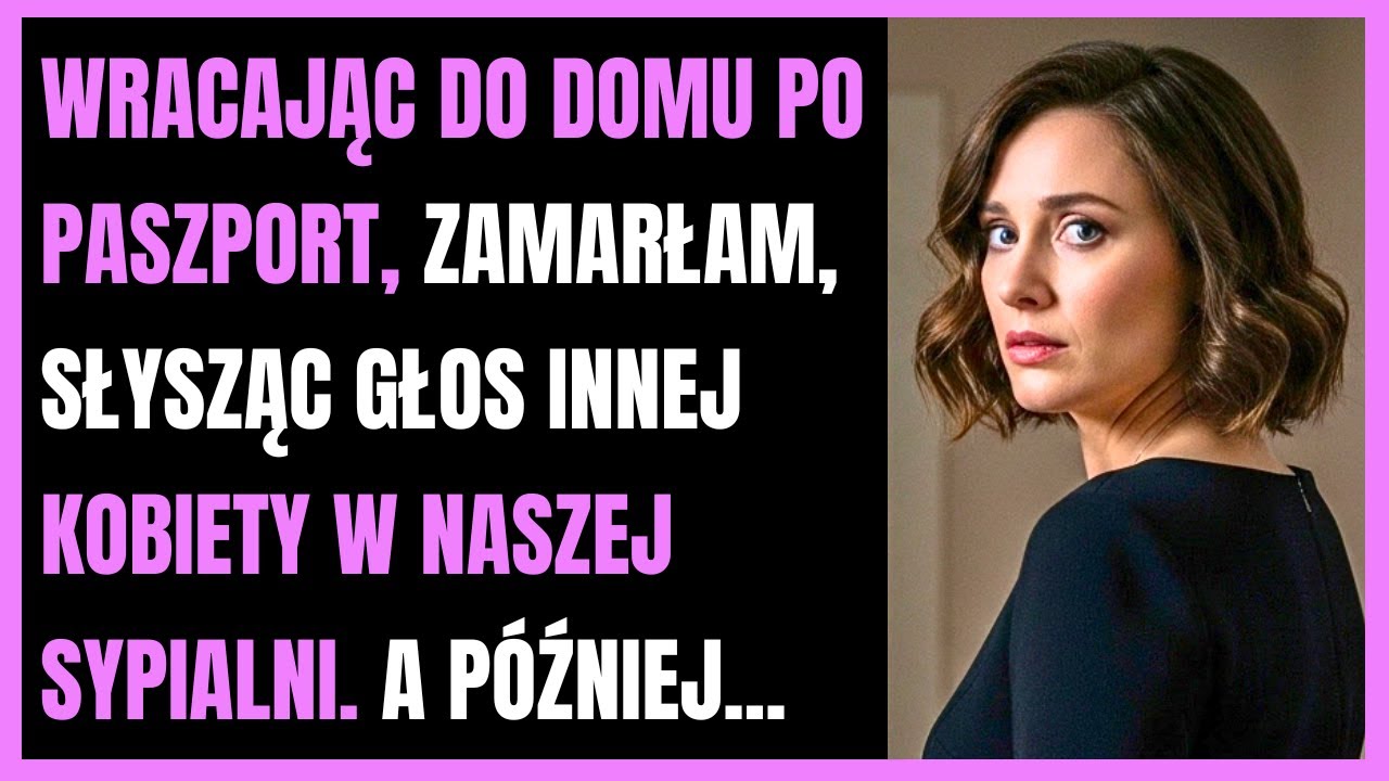 Wracając do domu po paszport, zamarłam, słysząc głos innej kobiety w naszej sypialni. A później...