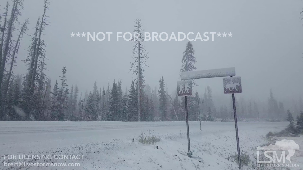 09152017 Mirror Lake, Utah 1st Snowfall of the Season YouTube