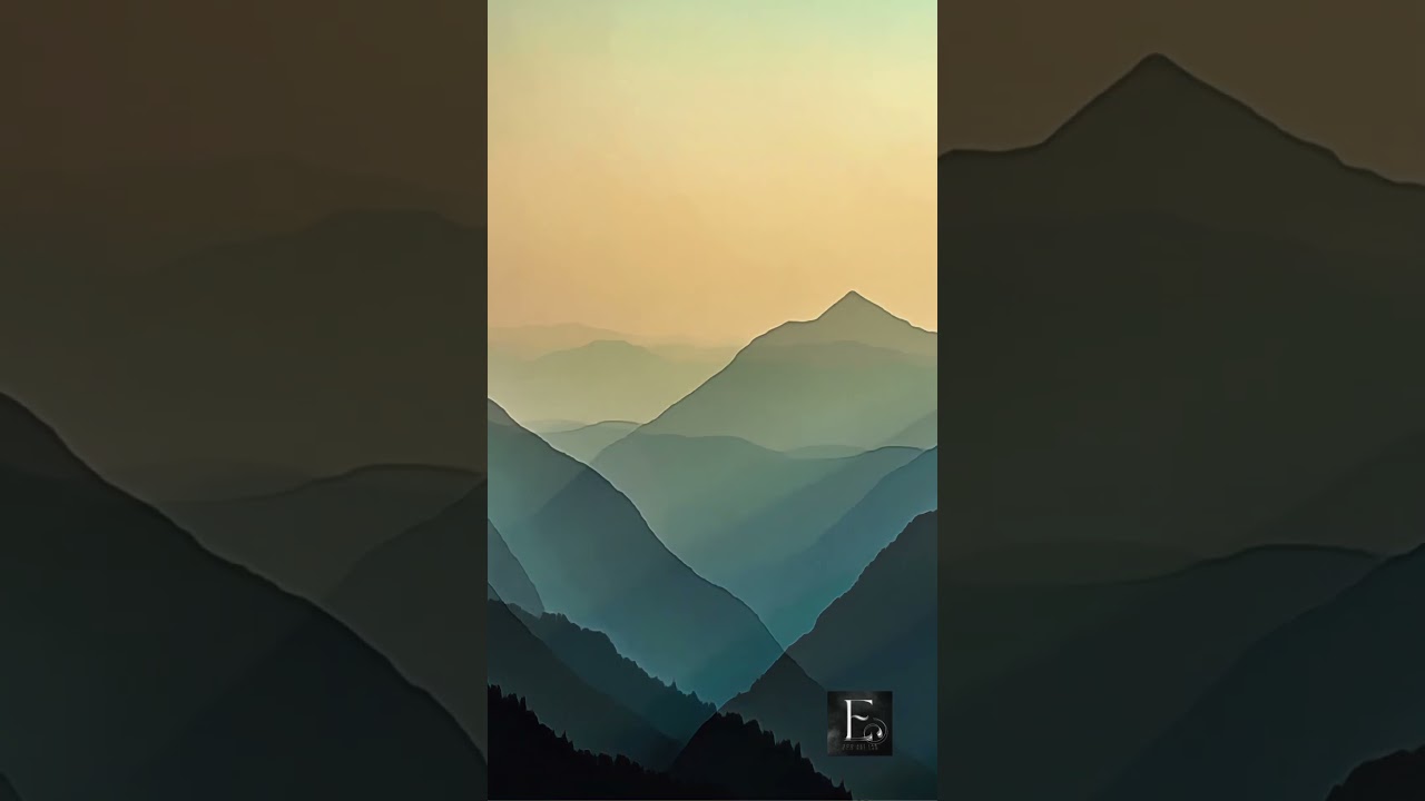 Evening in the Mountains – Sage Green Minimalist Art