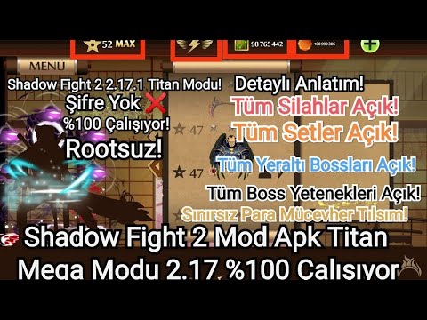 Shadow Fight 2 Mod Apk 2.17.1 Titan Mega Modu! Bütün Silahlar Setler ve Boss Yetenekleri Açık!