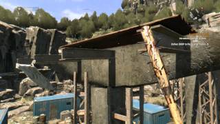 Dying Light - Clear Area & Unlock Safezone (Use Bridge) Mountain Tunnel Acquired, Spike Bat Action