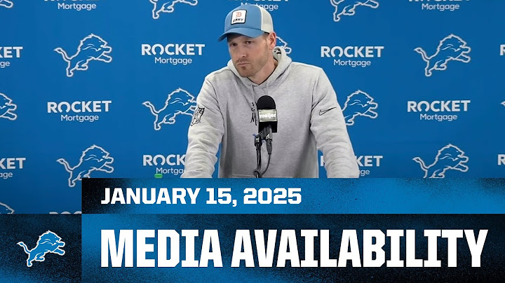 Offensive coordinator Ben Johnson meets with the media | January 15, 2025