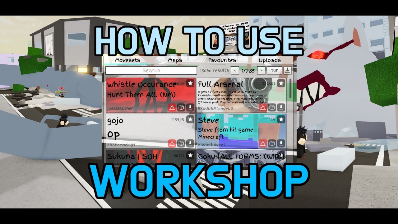 How to use Workshop [JJS Workshop] - YouTube