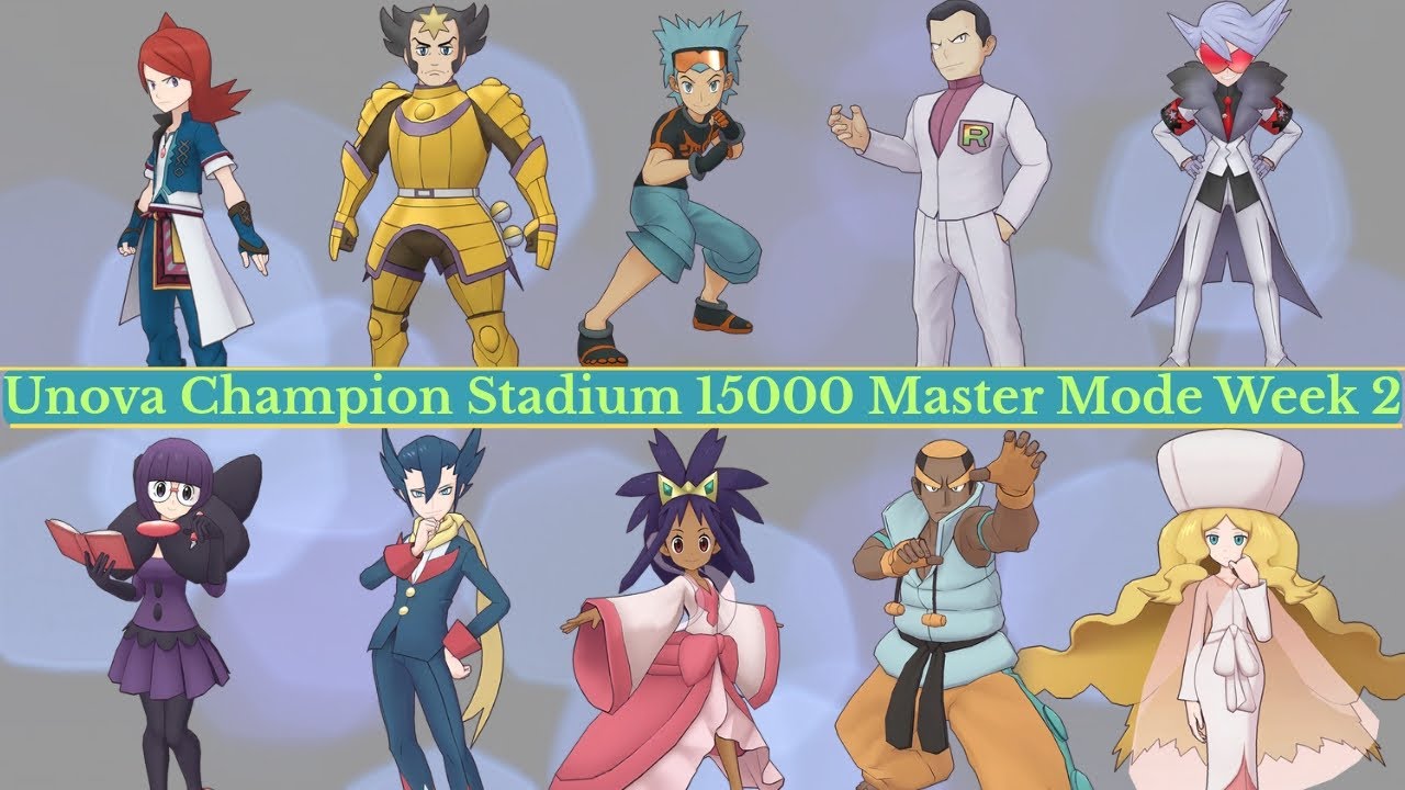 Unova Challenge: Unova Champion Stadium 15000 Master Mode Week 2 (July 2025)