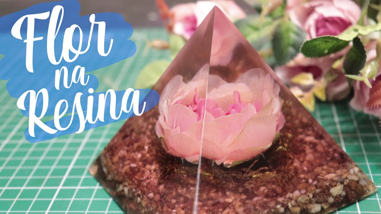Flor na Resina - Saiba como fazer esta Técnica INCRÍVEL! (Resina Epóxi com Corante)
