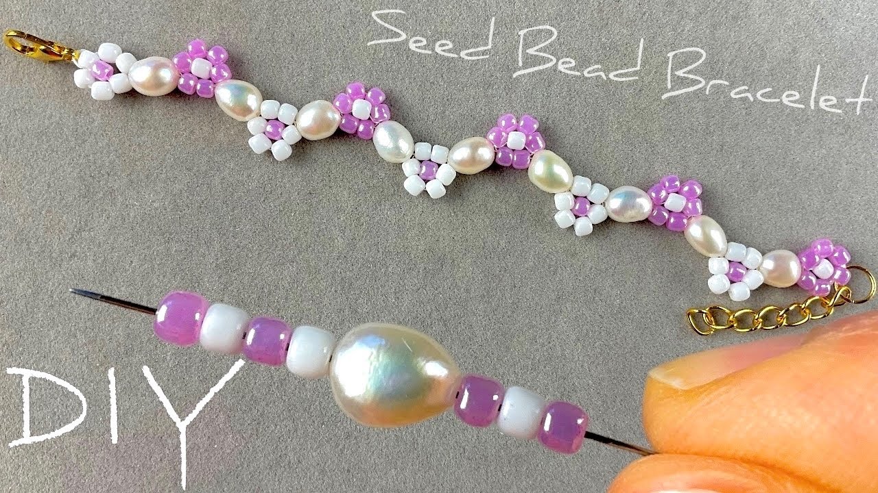 Pink or Purple Bead, 8/0 Glass Beads, Seed Beads, DIY Jewelry