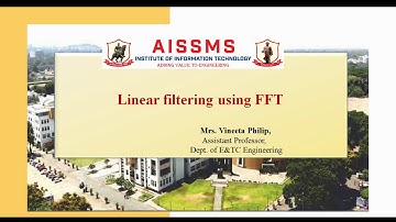 Video 3 linear filtering using FFT