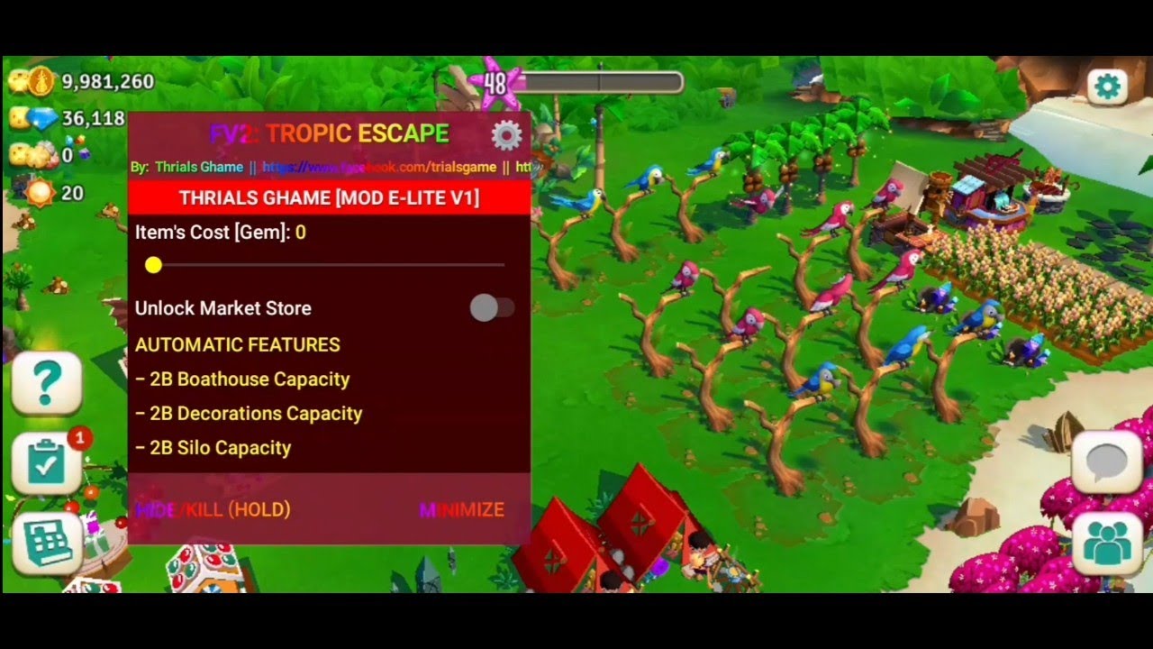 Farmville 2: Tropic Escape - Walkthrough [Mod E-Lite V1] FREE ❤️
