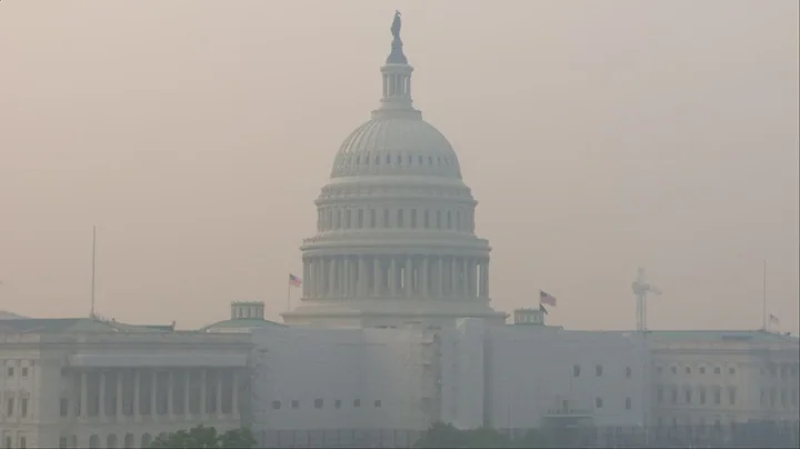 US Capitol Blanketed In Smoke & Haze From Canadian Wildfires