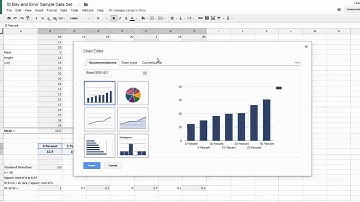 Error Bars Using Google Sheets