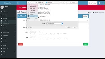 StreamTube Admin Panel - Create New Channel and View Channel Details Walkthrough