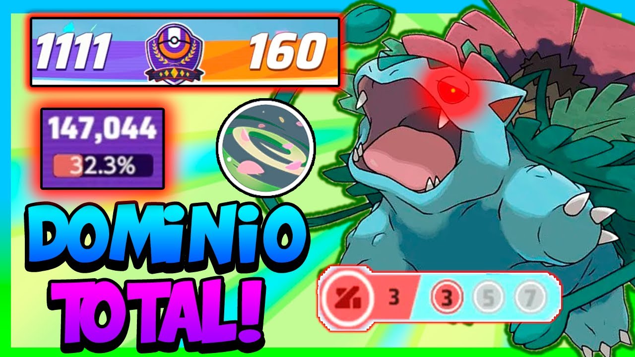 POKEMON UNITE VENUSAUR GAMEPLAY Y BUILD [TEMPORADA 7] ¡LA LECHUGA