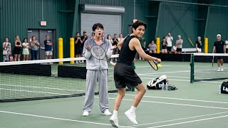 1 Minute Ago Taehyung Showed Off His Tennis Skills, Surprising Btss Jin