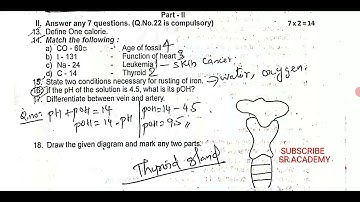 10th standard science first revision 2023 test original question paper and answer  English medium