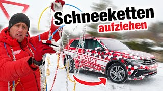 Schneeketten aufziehen  schnell & einfach!  | Fischer Academy  Die Fahrschule