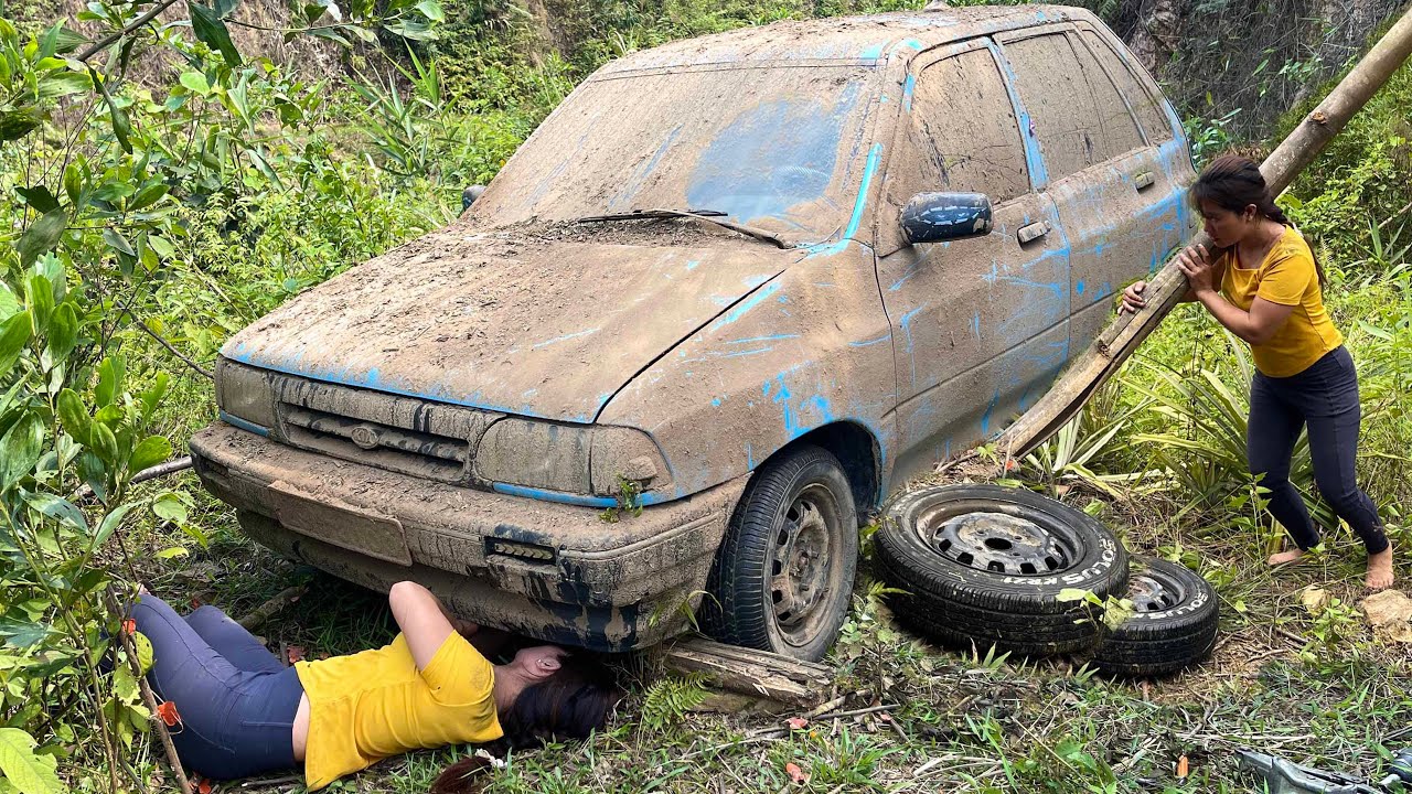 challenge the girl who fixed the other car restore the interior and exterior