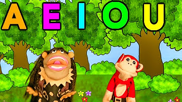 La Canción de las Vocales | A E I O U | El Mono Sílabo | Educación Infantil | Lunacreciente