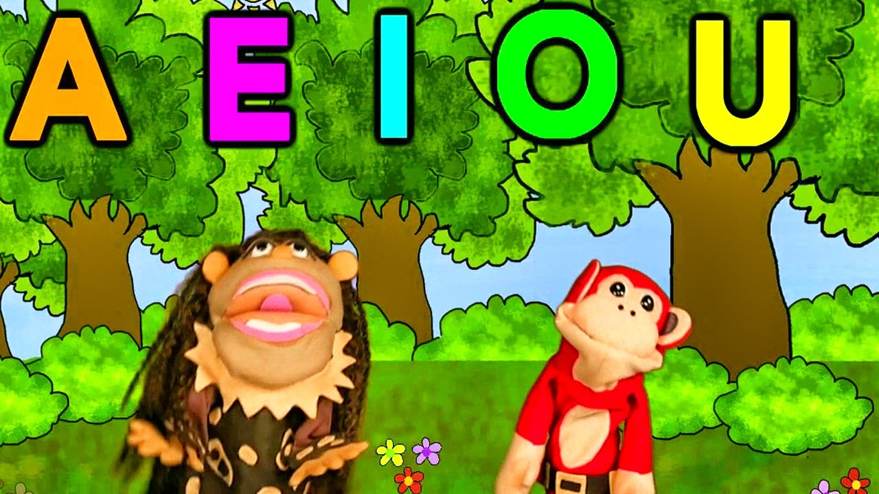 La Canción de las Vocales | A E I O U | El Mono Sílabo | Educación Infantil  | Lunacreciente - YouTube