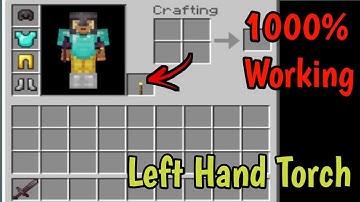 Left Hand Torch Addon For Mcpe 1.19+ | Latest Minecraft Left Hand Torch Addon