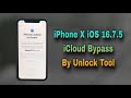 How to iphone x ios 1675 icloud bypass by unlock tool hello screen bypass