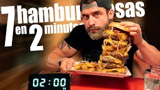 HAMBURGUESA DE 3000KCAL (7 CARNES) EN SOLO 2 MINUTOS