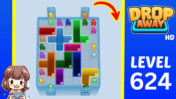 Drop Away Level 624 Solution Walkthrough