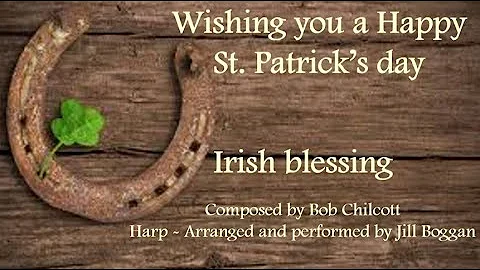 Irish Blessing - Harp by Jill Boggan