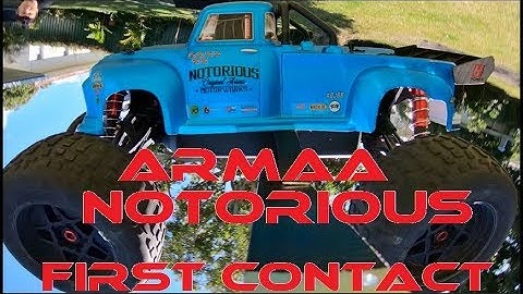 Arrma notorious: first contact. stunting in style with Arrma