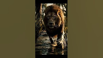 Lion King Encounters the Giant Python #shorts #lion #python